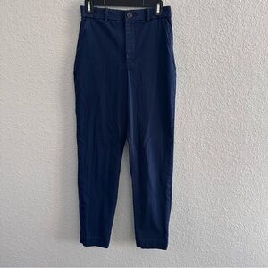 Spanx Navy Ankle Work Pants Slim Ponte Trousers Petite Small SP